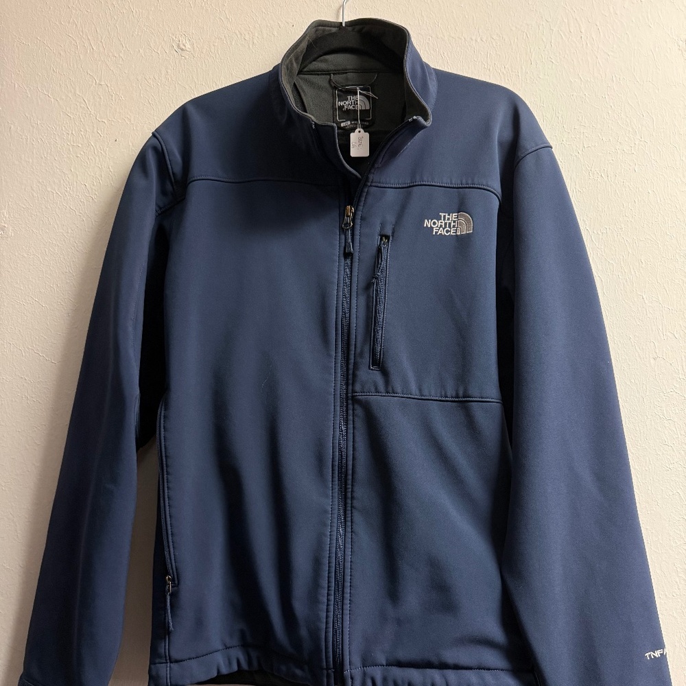 The North Face Men's TNF Apex Weatherproof Blue Jacket, Size: L, EUC